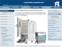 Tablet Screenshot of laborkuehlschrank.info